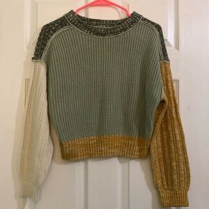Freshman Multicolor Knit Crew Neck Sweater